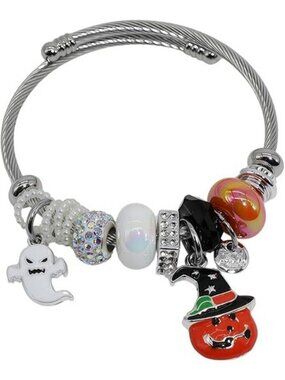 Halloween Bracelet Charm Bracelets Cute Cartoon Friendship Silver Bracelet